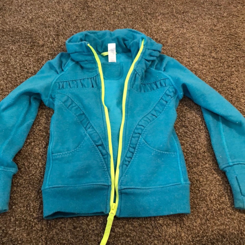 Ivivva Athletica Lulu Lemon Zip Up Jacket sparkle